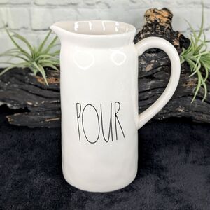 Rae Dunn POUR Ceramic Pitcher